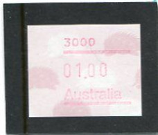 AUSTRALIA - 1987  1$  FRAMA ECHIDNA   POSTCODE  3000 (MELBOURNE)  MINT NH - Automatenmarken [ATM]