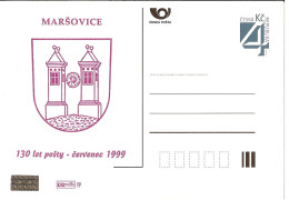 CDV B 170 Czech Republic Marsovice Coat Of Arms 1999 - Postcards