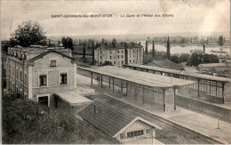 Saint-Germain-au-Mont-D'Or Canton Neuville-sur-Saône Gare Et L'Hôtel Des Sports Station Hotel Rhône Cpa Voyagée B.Etat - Autres & Non Classés