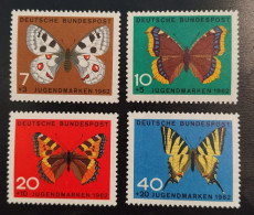 GERMANY BRD - 1962 - Butterfly Schmetterling Mariposa Papillon -  MNH** - Vlinders