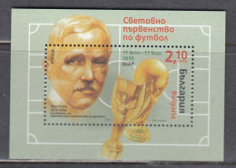 Bulgaria 2010 - Football World Cup, Mi-Nr. Block 331, MNH** - Nuovi