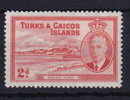 Turks & Caicos Is: 1950   KGVI   SG224    2d      MH - Turks- En Caicoseilanden