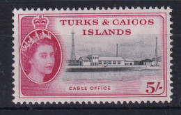 Turks & Caicos Is: 1957   QE II - Pictorial   SG249    5/-      MH - Turks E Caicos