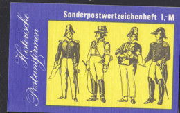 DDR  Markenheftchen SMHD 25 II, Postfrisch **, Mit 10x 3015 Pferdebahn, Postuniformen 1986 - Postzegelboekjes