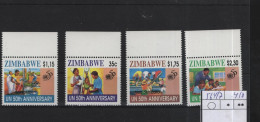 Zimbabwe Michel Cat.No. Mnh/**  564/567 - Zimbabwe (1980-...)