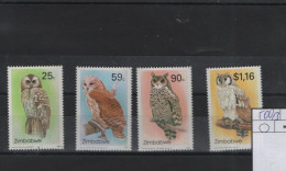 Zimbabwe Michel Cat.No. Mnh/**  500/503 Birds - Zimbabwe (1980-...)