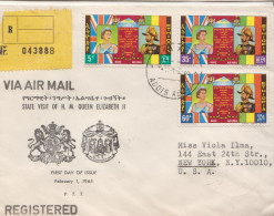 Ethiopia Registered FDC From 1965 - Ethiopia