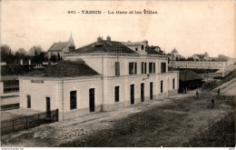 Tassin-la-Demi-Lune Gare Et Les Villas Station Rhône 69160 N°961 Cpa Ecrite Au Dos En B.Etat - Autres & Non Classés