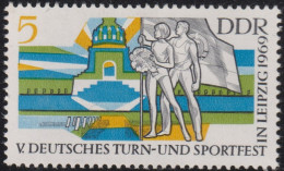 1969 DDR ** Mi:DD 1483, Sn:DD 1119, Yt:DD 1179, Sg:DD E1204, Turnfest In Leipzig, Eröffnungsveranstaltung - Unused Stamps