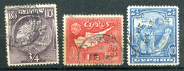 CHYPRE - Y&T 106, 108 Et 109 - 20% De La Cote - Cyprus (...-1960)