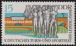 1969 DDR ** Mi:DD 1485, Sn:DD 1120, Yt:DD 1181, Sg:DD E1206, Turnfest In Leipzig, - Unused Stamps