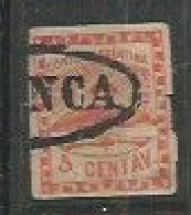 Confederacion 5c Rojo Claro Cifras Chicas - Used Stamps