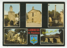 {87343} 13 Bouches Du Rhône Lambesc , Multivues ; Horloge Jacquemart , Chapelle Saint Michel , Lavoir De Bonne Fontaine - Lambesc