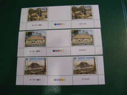 P0LYNESIE YVERT PO ORDINAIRE N° 299A /301A CD TIMBRES NEUFS ** LUXE -MNH- SERIE COMPLETE- COTE 4,50 EUROS - Unused Stamps