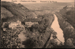 ! Cpa Aywaille L'Ambleve Et Le Chateau, Panorama - Aywaille