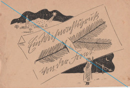 Deutsches Reich Feldpost WK 1 Ein Weihnachtsgruß Von Der Front 25.12.1944 Geschrieben Versendet 2.1.1945 Nummer 09039 - Blocks & Kleinbögen