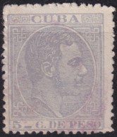 1884-348 CUBA SPAIN 1884 5c ALFONSO XII POSTAL FORGERY.  - Préphilatélie