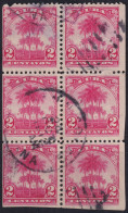 1905-172 CUBA REPUBLICA 1905 2c ROYAL PALM BOOKLED CANCEL.  - Gebruikt