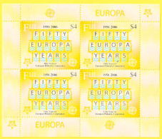 Petite Feuille Neuve** De 4 Timbres-poste - 50e Anniversaire Des Timbres EUROPA - N° 1112KB (Michel) - Fidji 2005 - Fidji (1970-...)