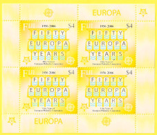 Petite Feuille Neuve** De 4 Timbres-poste - 50e Anniversaire Des Timbres EUROPA - N° 1112KB (Michel) - Fidji 2005 - Fiji (1970-...)