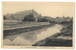 CPA 50 PONTORSON Vue Sur L' Hôpital Et La Ville - Pontorson