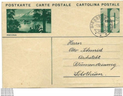 39 - 86 - Entier Postal Avec Illustration "Ascona" Superbe Cachet à Date Diessenhofen 1932 - Entiers Postaux