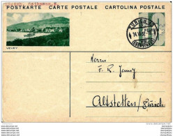 10-39 - Entier Postal Avec Illustration "Vevey" Cachet à Date De Zürich 1932 - Entiers Postaux