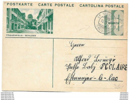 164 - 65 - Entier Postal Avec Illustration "Frauenfeld" Superbe Cachet à Date St Silvester Freiburg 1932" - Entiers Postaux