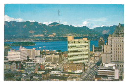 Postcard Canada British Columbia Vancouver Bird's Eye View Posted 1959 UK Postage Due & Canadian T 12 Centimes Mark - Vancouver