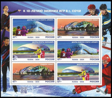 RUSSIA 2024-08 Architecture: Sport Facilities Of Olympic Park Of Sochi. Mini-sheet, MNH - Winter 2014: Sochi