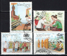 LAOS - 1992 - TRADIZIONI DEL LAOS - USATI - Laos