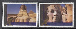 2005 United Nations New York World Heritage Egypt Sphinx  Complete Set Of 2  MNH  @ BELOW FACE VALUE - Neufs