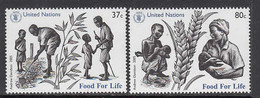 2005 United Nations New York WFP Food For Life Agriculture Complete Set Of 2  MNH  @ BELOW FACE VALUE - Nuevos