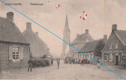 AK Belgien  Westflandern   Langemark-Pölkapelle Bixschoote Plaatsstraat Feldpost WK 1 1915 - Langemark-Pölkapelle