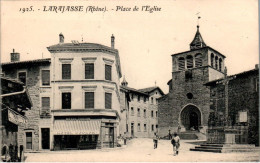 Larajasse Canton St-Symphorien-sur-Coise Place De L'Eglise Rhône 69590 N°1925 Cpa Voyagée En 1913 En B.Etat - Sonstige & Ohne Zuordnung