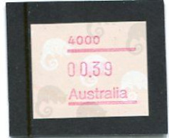 AUSTRALIA - 1988  39c  FRAMA  POSSUM  POSTCODE  4000 (BRISBANE)  MINT NH - Vignette [ATM]