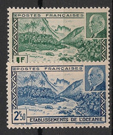 OCEANIE - 1941 - N°YT. 138 à 139 - Pétain - Neuf Luxe ** / MNH / Postfrisch - Nuevos