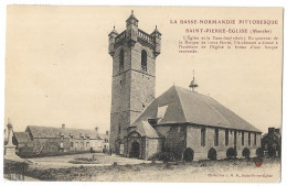 CPA 50 SAINT-PIERRE-EGLISE L' Eglise Et La Tour - Saint Pierre Eglise
