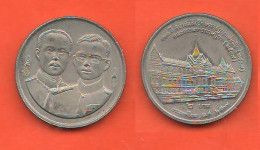 Thailandia 2 Baht 1994 Thaïlande Thailand King Rama IX° 120th Council Of Advisorsthe King Nickel Coin - Thaïlande