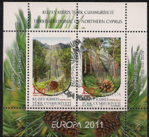 2011 Türk.- Zypern  Turquie Adm. Chypre Mi. Bl. 29 Used Europa  Der Wald - Used Stamps