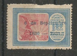 Graf Zeppelin $1.80 Celeste Y Carmin - Poste Aérienne