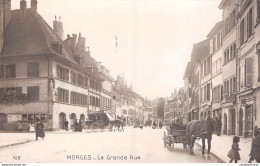 CPA  Suisse, MORGES, Le Grande Rue, Real Photo - Morges