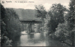 ! Cpa Aywaille, Pont Du Chemin De Fer A Martinrive, Ed. Nels - Aywaille