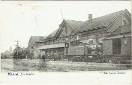 Menen. Menin.  La Gare. Locomotive. Train. - Menen