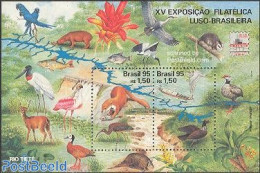 Brazil 1995 Lubrapex 95 S/s, Mint NH, Nature - Animals (others & Mixed) - Birds - Water, Dams & Falls - Geese - Ungebraucht