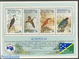 Solomon Islands 1984 Ausipex S/s, Mint NH, Nature - Birds - Salomon (Iles 1978-...)