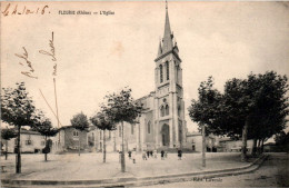 Fleurie Canton De Beaujeu L'Eglise Church Chiesa Rhône 69820 Dos Vert Cpa Ecrite Au Dos En 1916 TB.Etat - Sonstige & Ohne Zuordnung