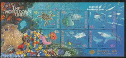 Australia 1995 Swanpex S/s, Mint NH, Nature - Fish - Turtles - Philately - Sharks - Unused Stamps