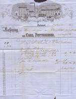 604049 | Firmenbrief 1866, Der Oel Mühle Und Tabakfabrik Carl Pottgiesser, Tabak  | Dortmund (W - 4600), -, - - Lettres & Documents