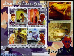 Sao Tome/Principe 2008 Bonnard Paintings 4v M/s, Mint NH, Art - Modern Art (1850-present) - Nude Paintings - Paintings - São Tomé Und Príncipe